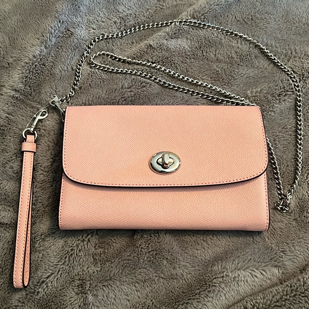 NWT Coach Crossbody Pink Leather
